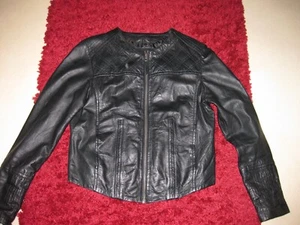 s.Oliver Lederjacke Echtleder schwarz - 40 - weiches Leder - Bild 1 von 8