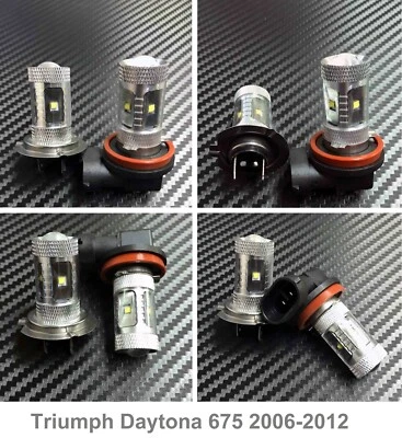Faro LED HID de alta potencia H7 H9 bombillas luces Triumph Daytona 675 2006-2012 Foto 1 de 2