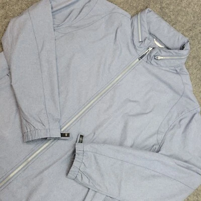 Chaqueta Cutter & Buck Para Hombres 2XL Azul Ligera Cremallera Completa WeatherTec Con Capucha Golf Foto 1 de 4