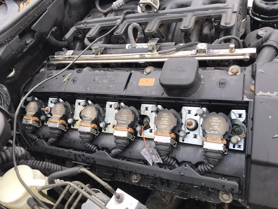 JUEGO COMPLETO DE 6 BOBINAS DE ENCENDIDO BMW BREMI 1748017 MOTOR M52 GENUINO E36 E39 E37 Foto 1 de 1