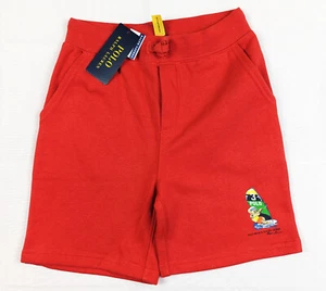 Ralph Lauren Polo Bear Sweat Shorts Size 7 Kids Boys Girl Red NEW NWT Sailing - Picture 1 of 9