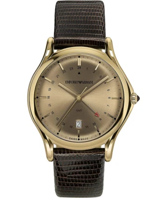 Relógio de quartzo masculino suíço Emporio Armani GMT ARS1103 - Imagem 1 de 4