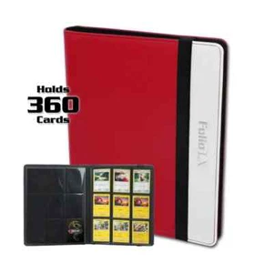 BCW Folio 9-Pocket LX Album -Red-White - Picture 1 of 2