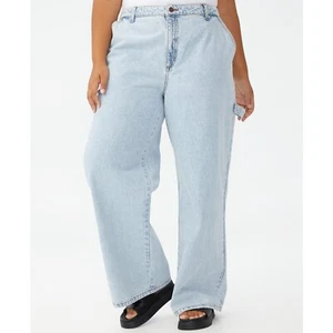 Pantalones de mezclilla de carpintero de moda talla grande de algodón azul barlee 16 W B4 HP - Imagen 1 de 4