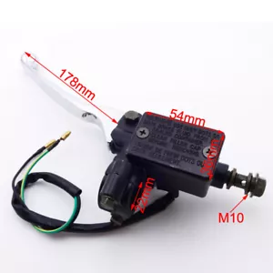Left Hydraulic Master Cylinder Handle Brake Lever For ATV Quad Dirt Bike Scooter - Picture 1 of 6