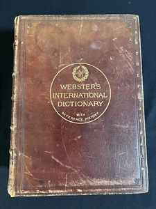 Antique 1906 Webster's International Dictionary - Imagen 1 de 12