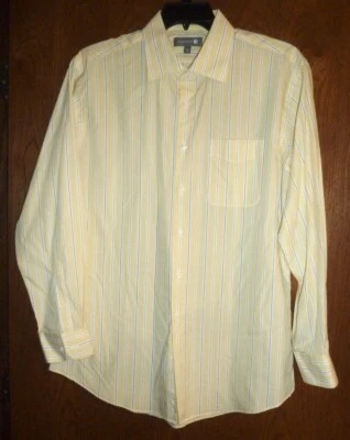 CAMISA DE VESTIR NORDSTROM MANGA LARGA A RAYAS AMARILLAS - HOMBRE 17/34-35 SLIM FIT Foto 1 de 2