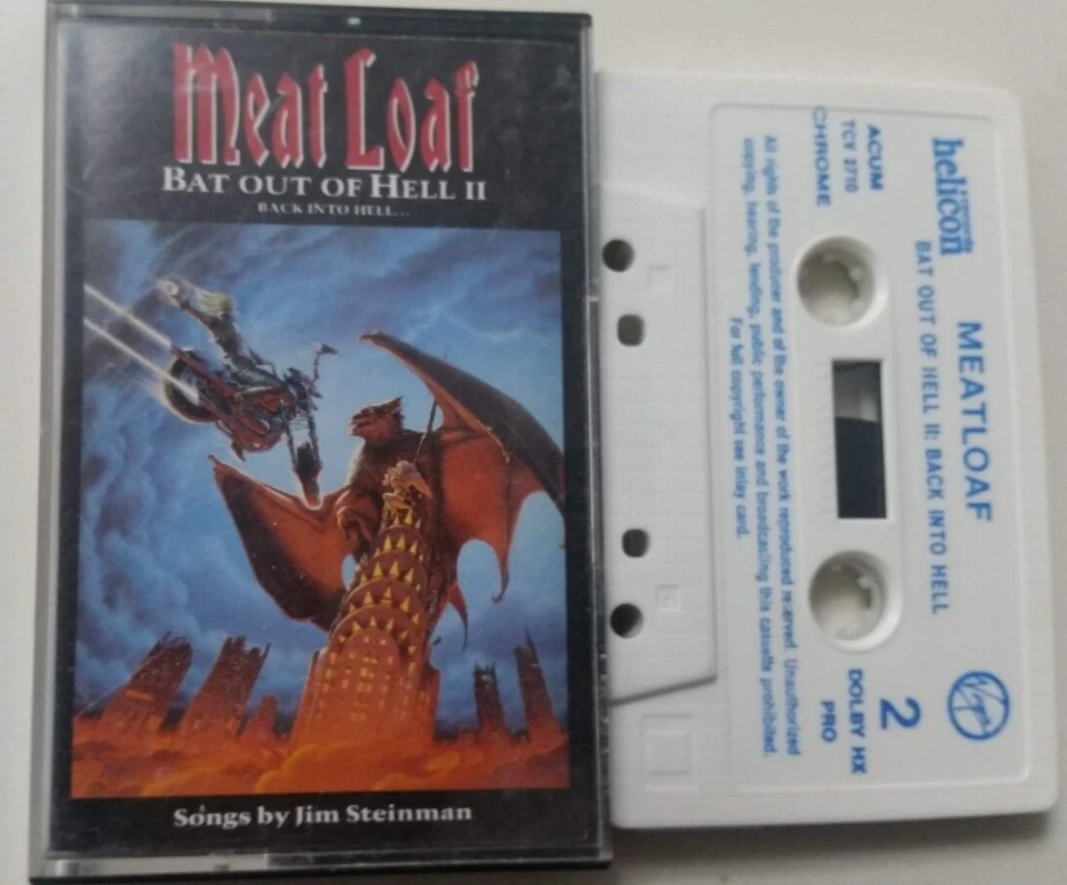 Bat Out of Hell II: Back into Hell by Meat Loaf (ISRAELI Cassette, Sep-1993,  - Image 1 of 1