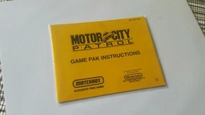 MotorCity Patrol Motor City NES Nintendo Buch nur Bedienungsanleitung/selten - Bild 1 von 3