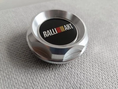 RALLIART chrome ENGINE OIL FILLER CAP for MITSUBISHI LANCER EVO ASX OUTLANDER GT - Image 1 of 4