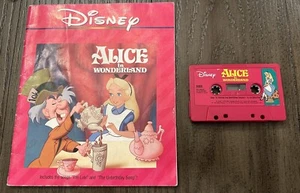 Disney Alice in Wonderland / Sleeping Beauty Cassette Tape And Read Along Book - Picture 1 of 6