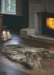 Vole de piel de oveja islandés curtido ecológico con puntas Nueva Zelanda lujo premium suave - Imagen 1 de 2
