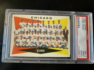 1960 Topps Chicago Cubs Team #513 PSA Mint 9(MC)