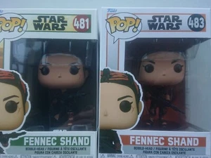 Funko Pop Star Wars Fennec Shand #481 & #483 Bundle - Picture 1 of 6