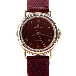 Swiss leather watch dark red color stainless steel back assemble in Egypt - Picture 1 of 4