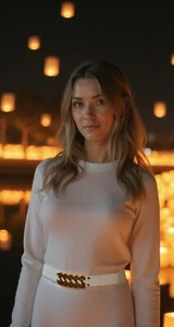 Mujeres Verdadero Blanco Real Elástico Cintura de Cadera Moda Cinturón Metal Dorado Dólar $$$ S M - Imagen 1 de 24