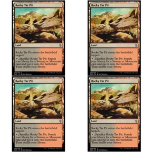 4 x Rocky Tar Pit Casi Nuevo Zendikar vs Eldrazi Magic The Gathering Land - Sin C - Imagen 1 de 1