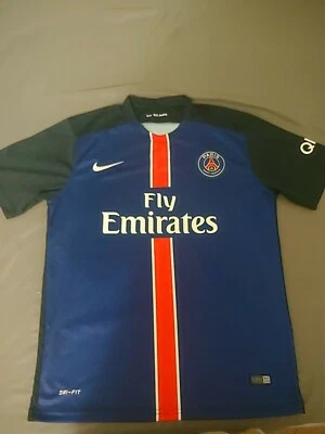 PARIS SAINT-GERMAIN PSG 2015/2016 RARE FOOTBALL JERSEY HOME NIKE ORIGINAL Sz L - Image 1 of 3