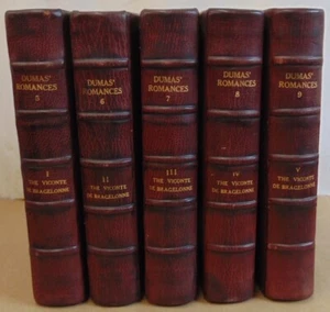 DUMAS - The Vicomte de Bragelonne / Ed. de Luxe 1893 / 5 v. Full Leather / VG++ - Imagen 1 de 16