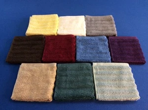 Waschlappen, weich, dick, saugfähig, 100% Baumwolle 13"x13" in verschiedenen hellen Farben - Bild 1 von 12