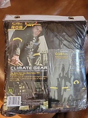CLC R103X 3 Piece Deluxe Nylon Rain Suit, Black, XL - Image 1 of 2