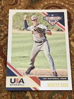 2020 Panini USA Baseball Stars & Stripes #36 Hunter Haas - Image 1 of 2