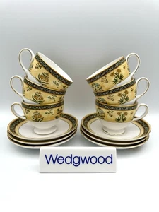 Wedgwood Indien - Tassen & Untertassen in Leighform mit Fuß, 6er Set - Bild 1 von 6