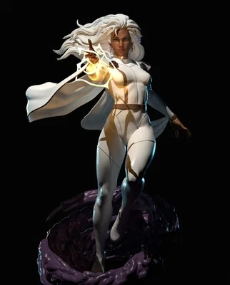 DIGITAL Storm X Men STL archivo 3d LISTO PARA IMPRIMIR INCREÍBLE figura estatua Foto 1 de 2