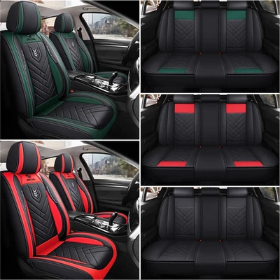 For BMW 1 2 3 4 5 6 7 8 series 740i 750i 5-Seat full Set PU Leather Seat Cover - Image 1 of 4