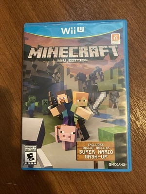 Minecraft (Nintendo Wii U Edition, 2016) With Super Mario Mash Up Complete - Image 1 of 4