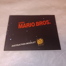 NES Super Mario Bros. FIRST PRINT P.O. Box 9572 NO DATE NO YEAR Manual For MATTE