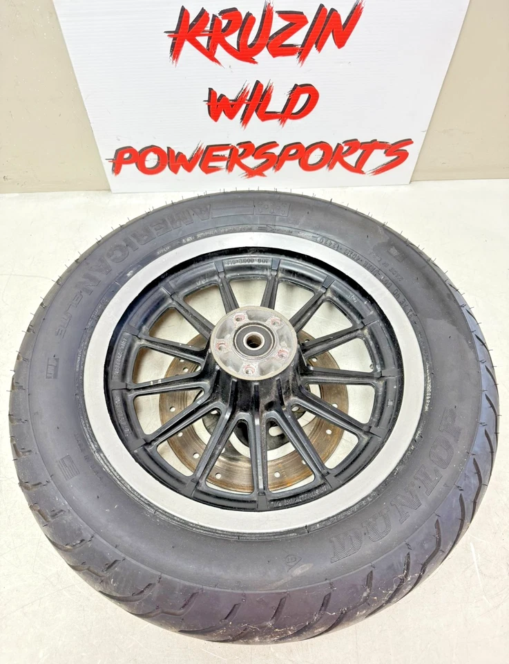 2004 HARLEY SPORTSTER R 16" Rear Wheel Rim Tire 13 Spoke Brake Rotor - Image 1 of 4
