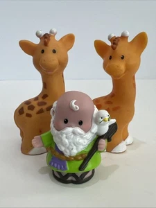 Fisher Price Little People Arche Noah Figuren Giraffen & Noah 3 Stück - Bild 1 von 11