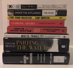 Politics & Race 8 Book Lot JESUS & JOHN WAYNE Civil Rights MLK White Fragility - Picture 1 of 6