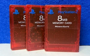 Memory card oficial MagicGate PS2 8 Mb roja Play Station 2 Magic Gate 8Mb SONY - Picture 1 of 1