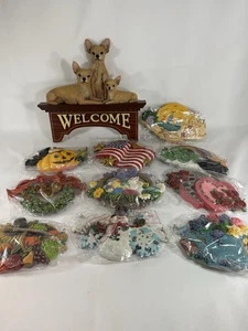 Danbury Set Vacanze Insegna Di Benvenuto Cane Chihuahua Come Nuovo RARO! - Foto 1 di 12