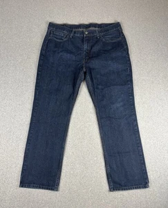 Levi's 514 Straight Fit Men's Size W38 L30 Dark Wash Denim Jeans - Picture 1 of 14