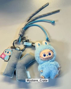 THE MONSTERS Pin for Love Series Letter And Vinyl Plush "K" Pendant Together NEW - Picture 1 of 2