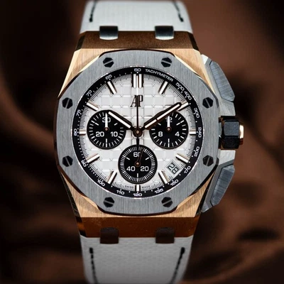 Audemars Piguet Royal Oak Offshore oro rosa cerámica plata 26420OI.OO.A015VE.01 Foto 1 de 4