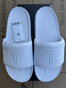 Men’s Nike Kobe Offcourt Slides IF2870-100 White Size 13 Ships Today! - Picture 1 of 11