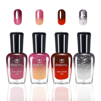 Farbwechsel Nagellack Set Temperaturgesteuert langanhaltend schnelltrocknend Col - Bild 1 von 4