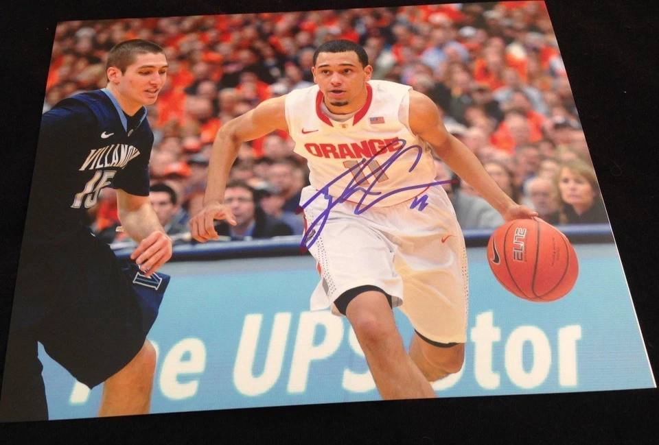 БАСКЕТБОЛЬНЫЙ МЯЧ С АВТОГРАФОМ ТАЙЛЕРА ЭННИСА 8X10 SYRACUSE ORANGEMEN СЕРТИФИКАТ ПОДЛИННОСТИ - Изображение 1 из 1