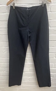 Aquascutum Silk Blend Trousers UK 8 Blue/Grey Formal Straight Leg L32” - Picture 1 of 10