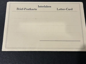 Vintage Foldout Multi 6 Views Letter-Card Interlaken Switzerland - Picture 1 of 4