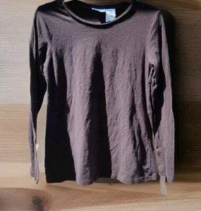 Camiseta Top Vintage Anuncios Maternidad Manga Larga Negra Mediana Med M Otoño - Imagen 1 de 9