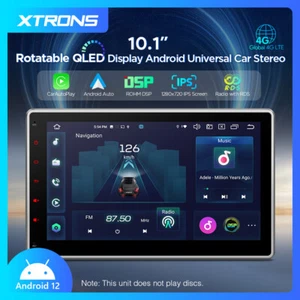 Rotatable 10.1" Android 14 8-Core 8+128GB Car Auto Play Stereo GPS Radio 2-DIN - Picture 1 of 16