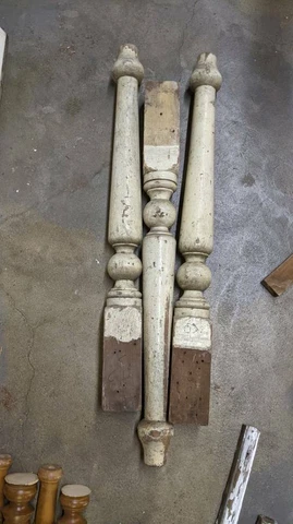 Vintage Off-White Table Legs Cover