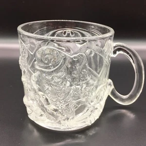 Riddler 1995 Batman Forever McDonalds Collectible Mug Cup Clear Glass - Picture 1 of 6