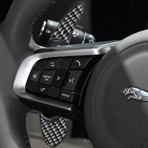 Carbon Fiber Steering Wheel Paddle Shifter DSG For Jaguar XF XE XJ F-PACE F-TYPE