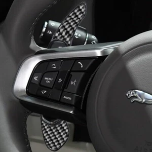 Carbon Fiber Steering Wheel Paddle Shifter DSG For Jaguar XF XE XJ F-PACE F-TYPE - Picture 1 of 9